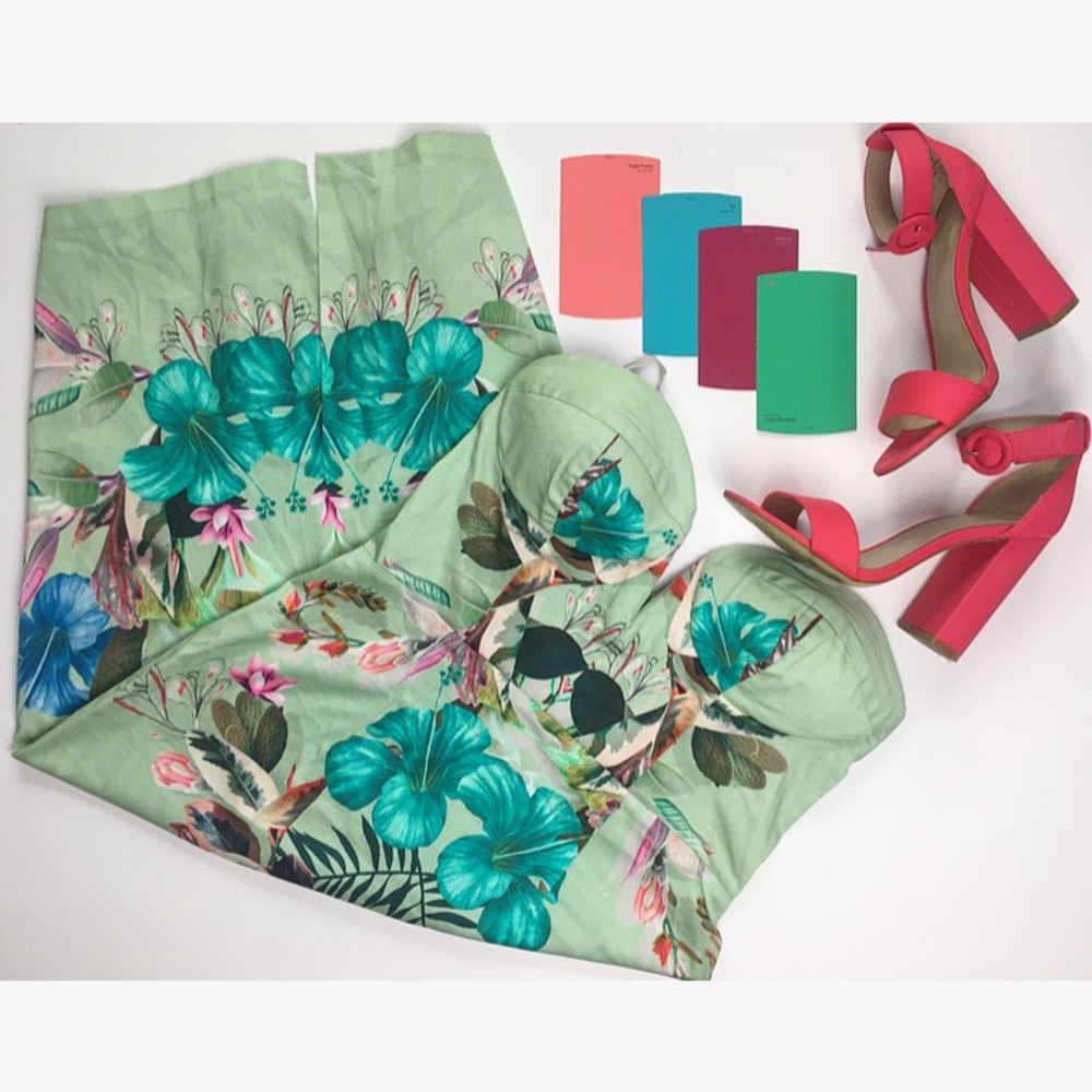 Floral ASOS Spring Corset Top Dress